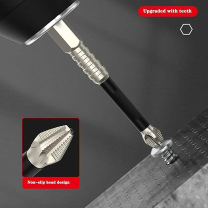 Screwdriver Bit Set Magnetic Tips & Non-Slip Teeth