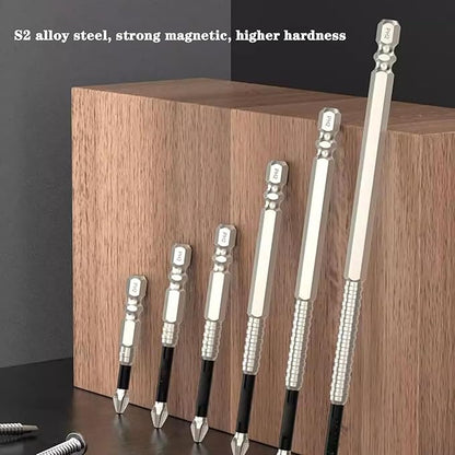 Screwdriver Bit Set Magnetic Tips & Non-Slip Teeth