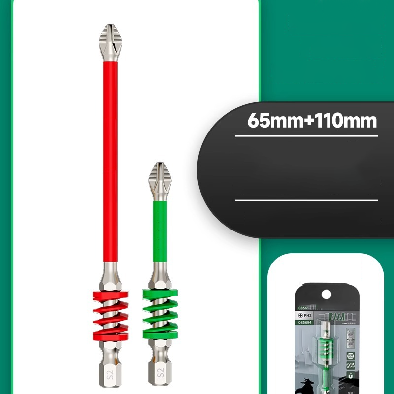 Screwdriver Bit Set Non-Slip Phillips Tip & Magnetic Hold