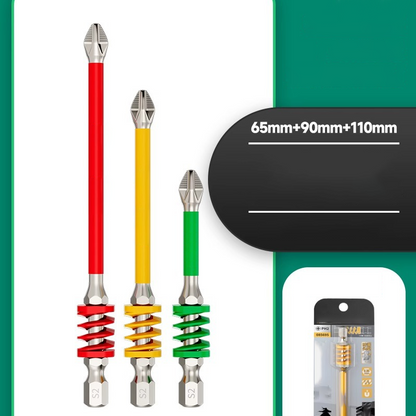 Screwdriver Bit Set Non-Slip Phillips Tip & Magnetic Hold