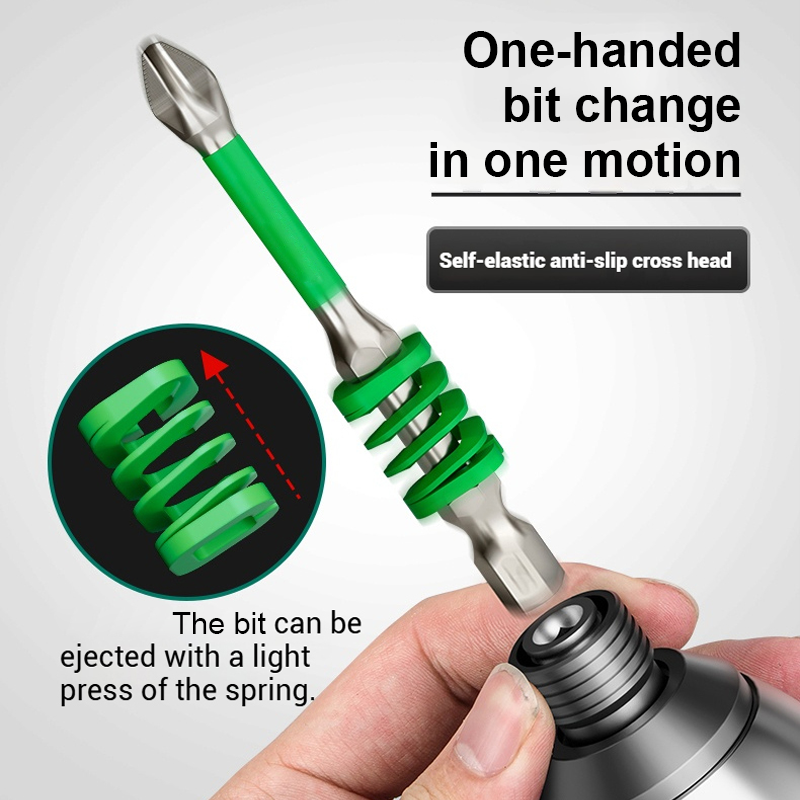 Screwdriver Bit Set Non-Slip Phillips Tip & Magnetic Hold