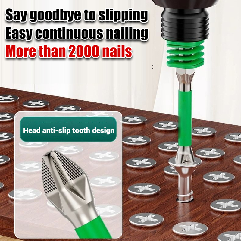 Screwdriver Bit Set Non-Slip Phillips Tip & Magnetic Hold