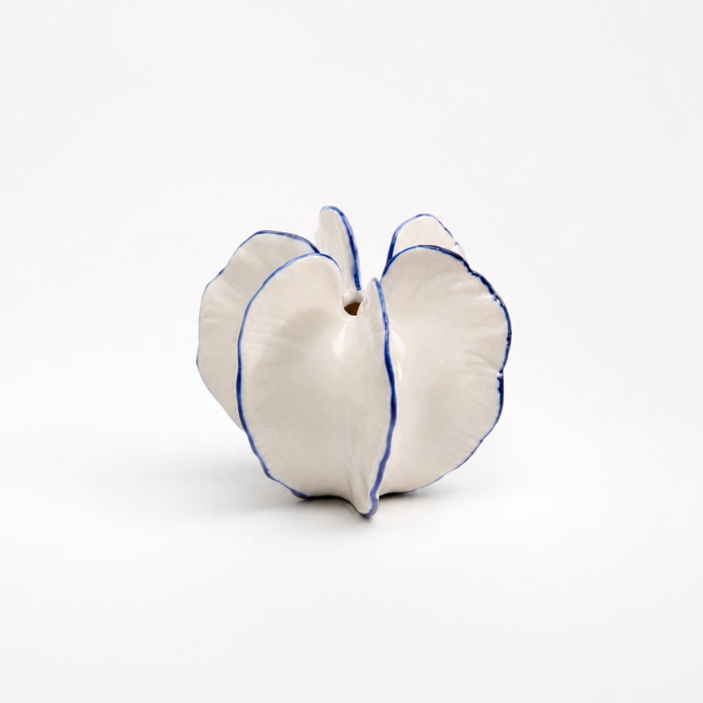Sculptural Ceramic Vase For Dried Flowers