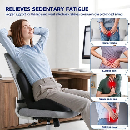 Seat Cushion Contoured Memory Foam Removable Washable Cover