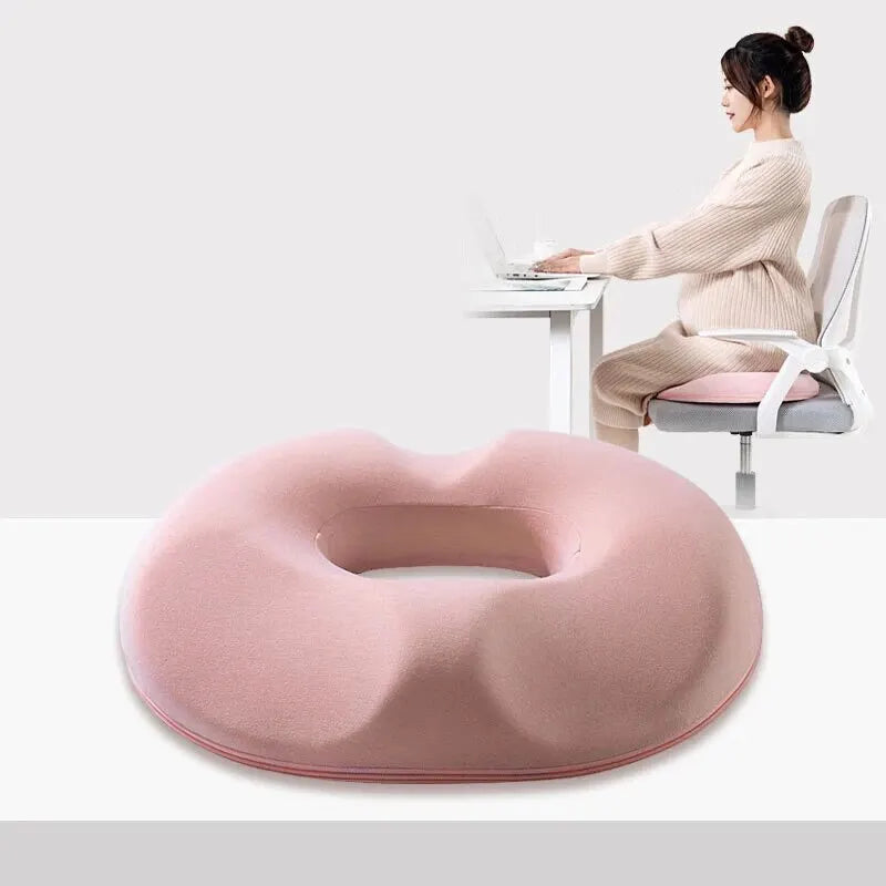 Seat Cushion Memory Foam Ergonomic Cutout