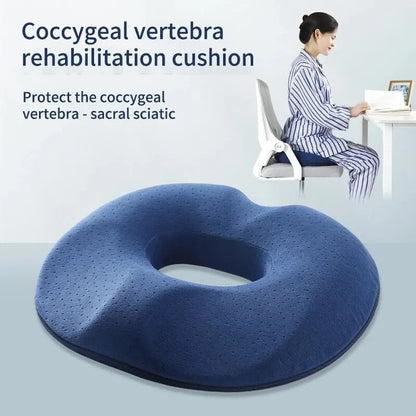 Seat Cushion Memory Foam Ergonomic Cutout