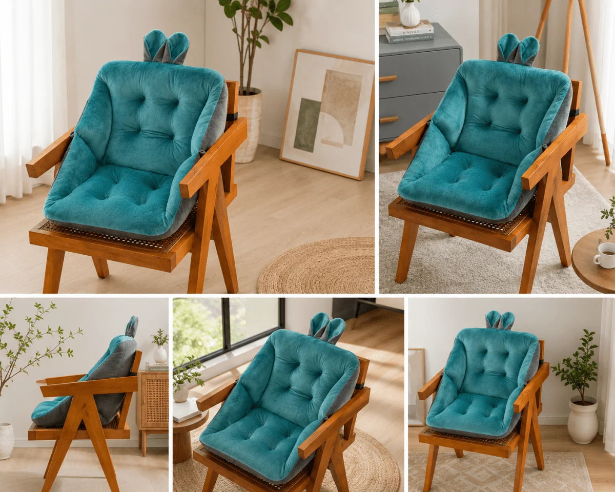 Seat Cushion Memory Foam Ergonomic Tailbone Support