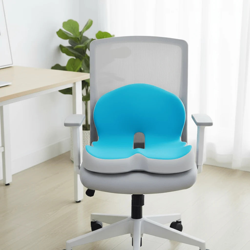 Seat Cushion Memory Foam Posture Support Removable Machine-Washable Cover