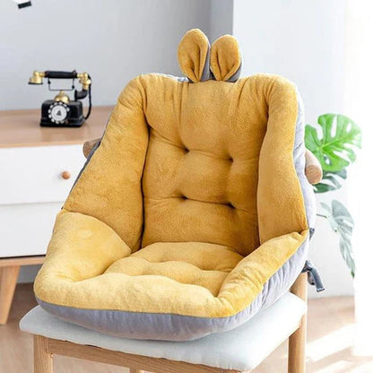 Seat Cushion With Backrest Ergonomic Lumbar & Tailbone Support