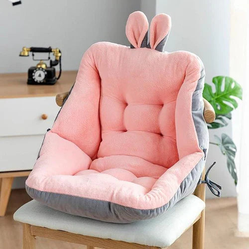 Seat Cushion With Backrest Ergonomic Lumbar & Tailbone Support