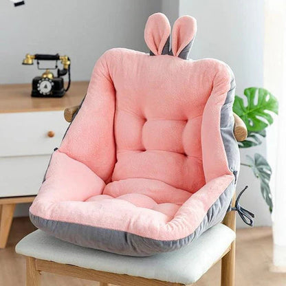 Seat Cushion With Backrest Ergonomic Lumbar & Tailbone Support