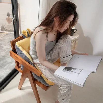 Seat Cushion With Backrest Ergonomic Lumbar & Tailbone Support