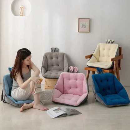 Seat Cushion With Backrest Ergonomic Lumbar & Tailbone Support