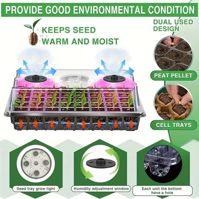 Seedling Station Full Spectrum LED Humidity Control