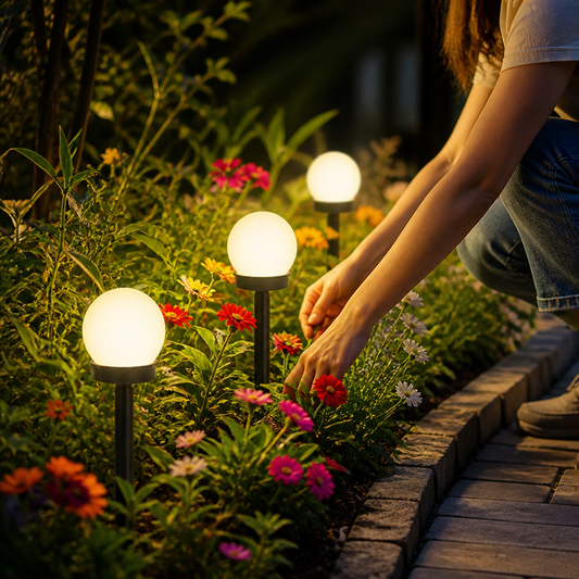 Semi-Recessed Solar LED Waterproof Garden Light