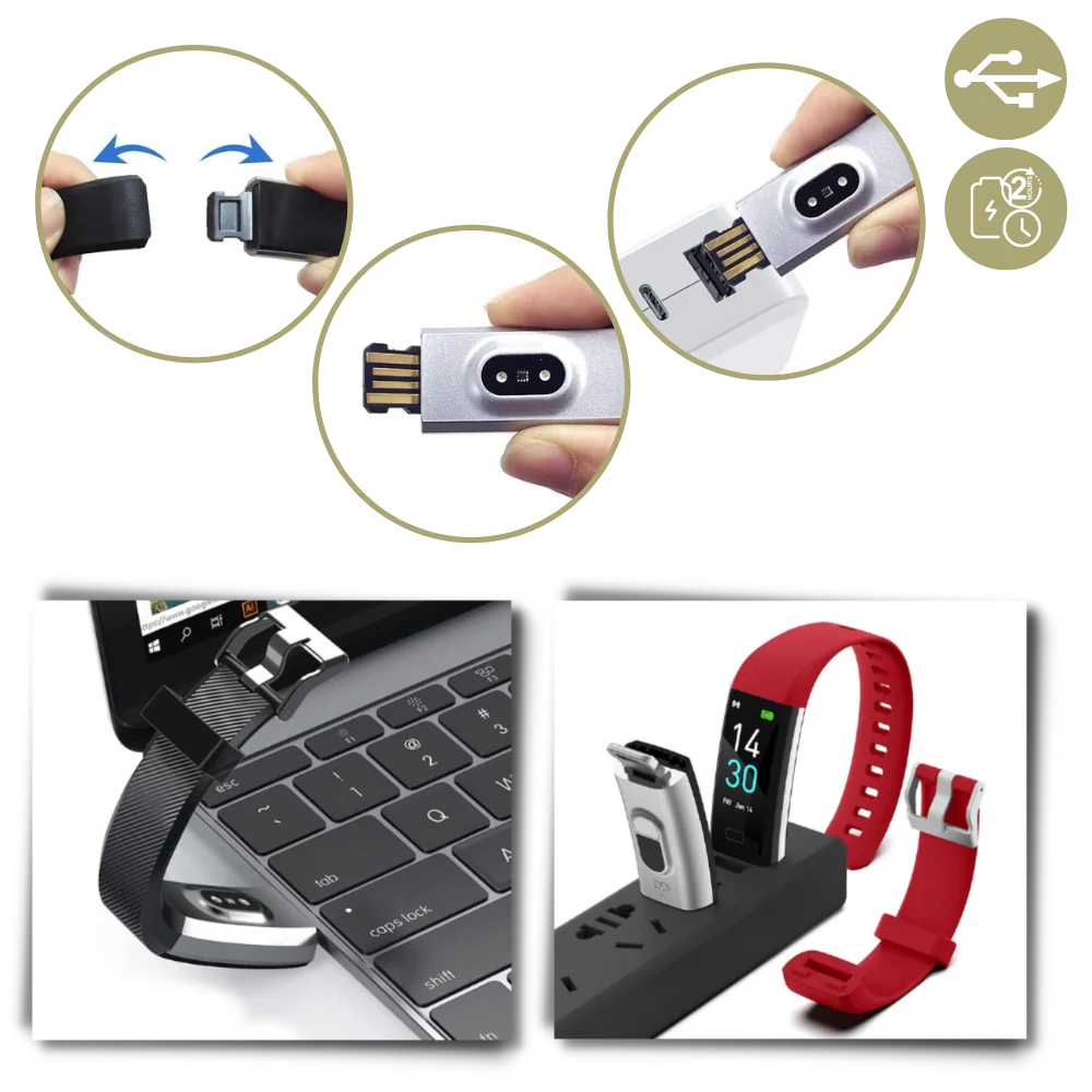 Senior Smartwatch with Large LED Display and Health Monitor