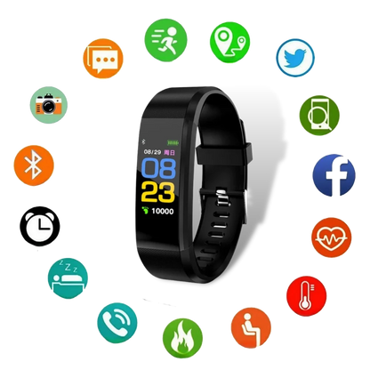 Senior Smartwatch with Large LED Display and Health Monitor