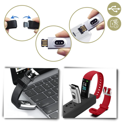 Senior Smartwatch with Large LED Display and Health Monitoring