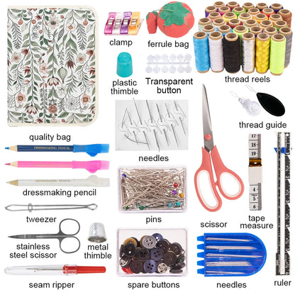 Sewing Kit Complete Set With Threads & Scissors