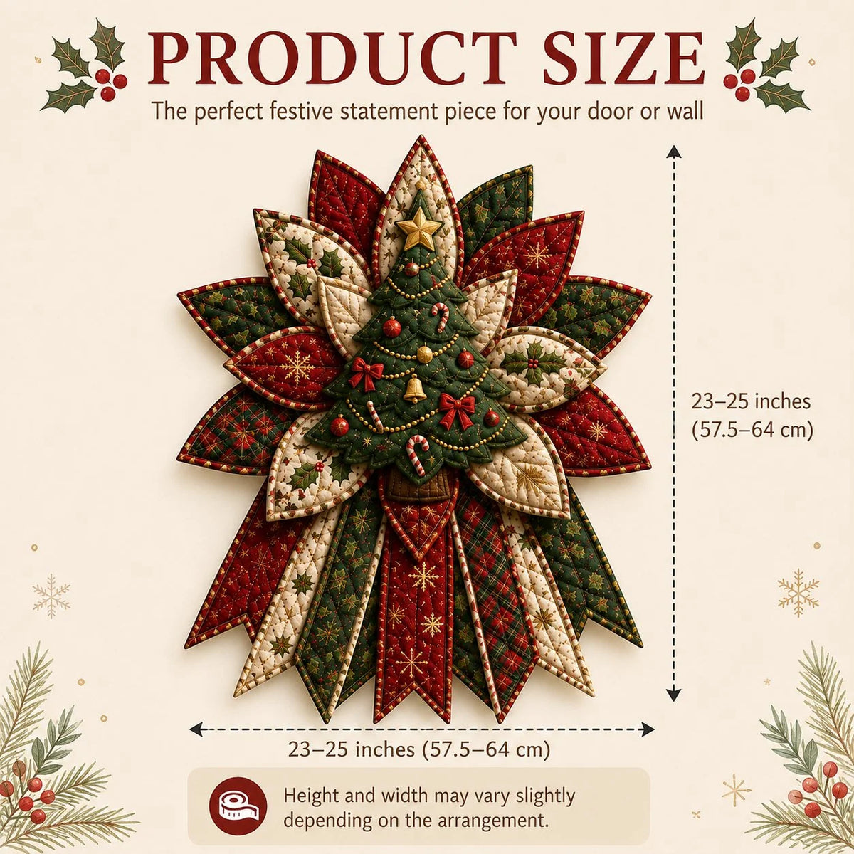 Sewing Kit Quilted Christmas Door Hanging 7 Designs