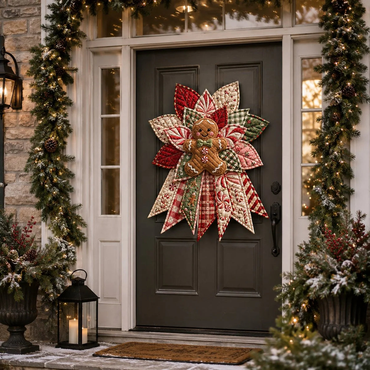 Sewing Kit Quilted Christmas Door Hanging 7 Designs
