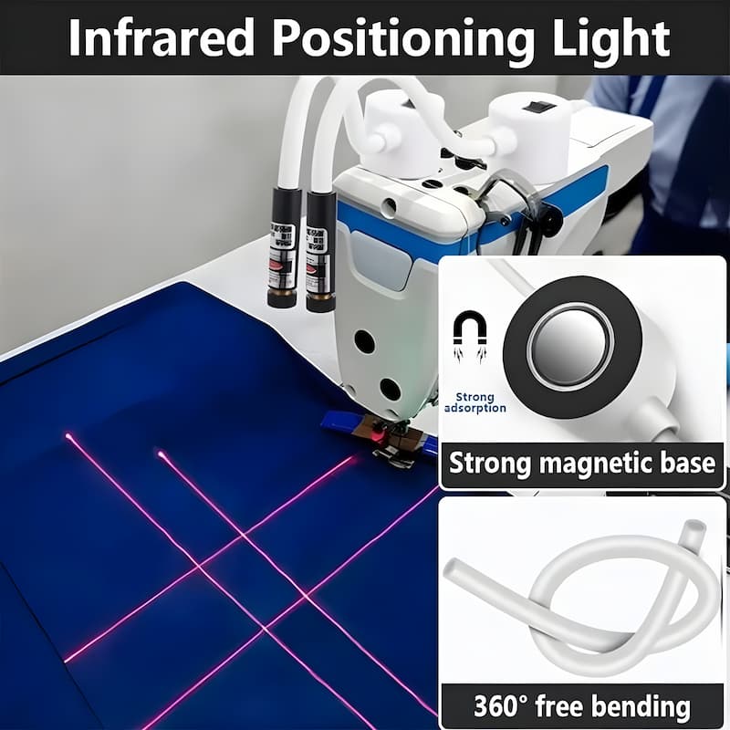 Sewing Machine Laser Guide Magnetic Mount & Flexible Arm