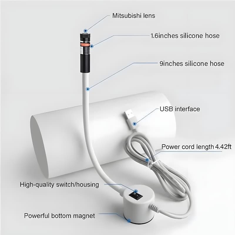 Sewing Machine Laser Guide Magnetic Mount & Flexible Arm