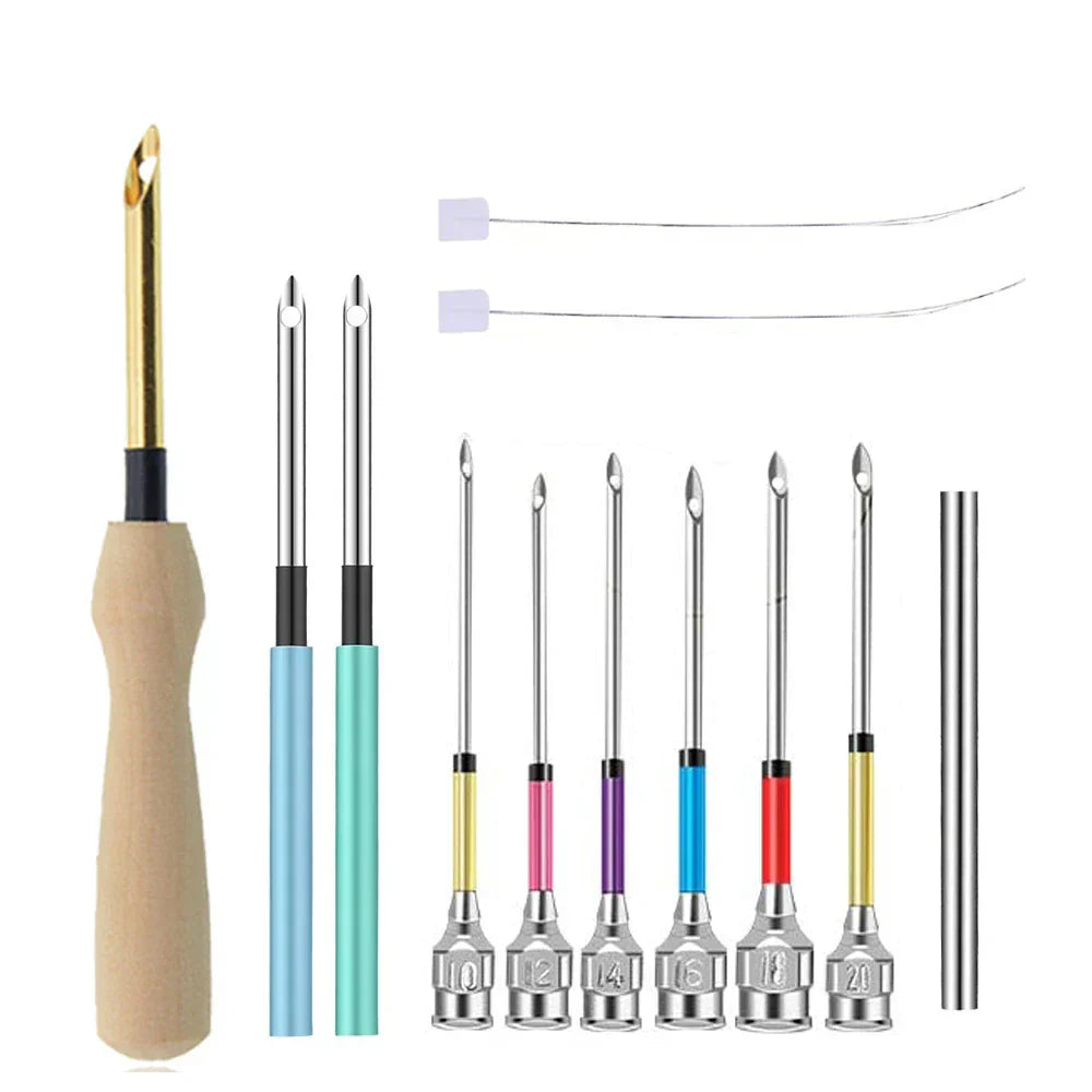 Sewing Needle Set Stainless Steel Interchangeable Tips