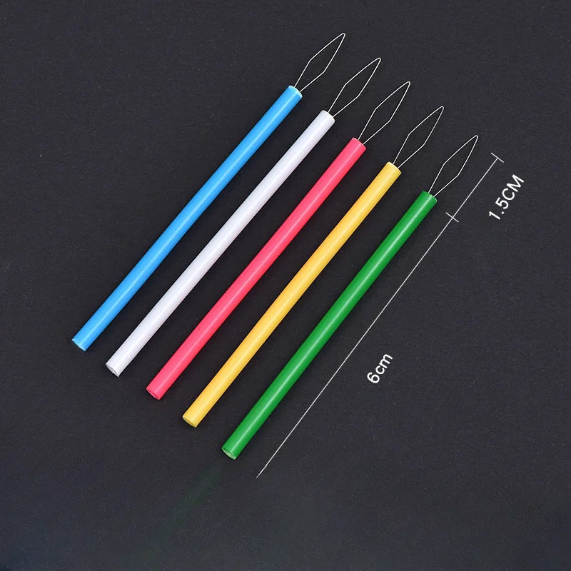 Sewing Needle Threader Ergonomic Cylindrical Grip Eye-Friendly
