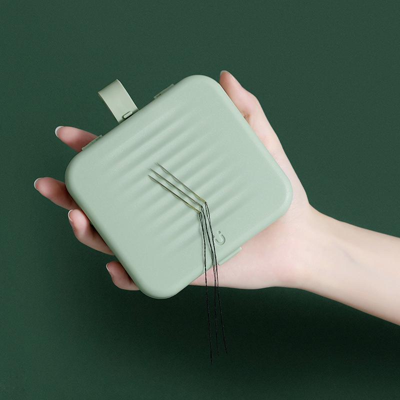 Sewing Organizer Box Magnetic Lid Two-Tier Travel Size