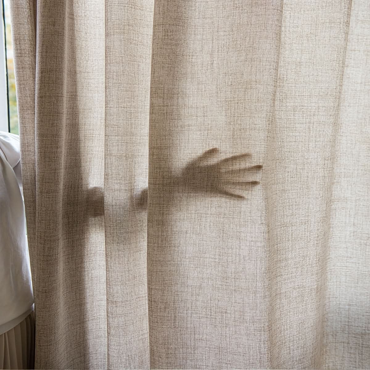 Sheer Curtains Linen-Look Light-Filtering Machine-Washable