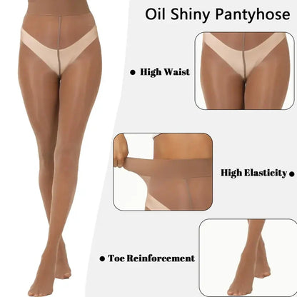 Sheer Tights Tear-Resistant High-Waisted Tummy Control