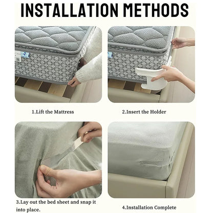 Sheet Holder Concealed Non-Slip Set of 4
