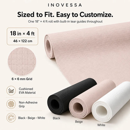 Shelf Liner Non-Adhesive Grip Waterproof Tear-to-Size EVA Foam