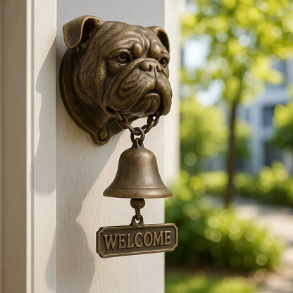 Shepherd Design Wall Bell in Bronze – Graceful Greeting Chime
