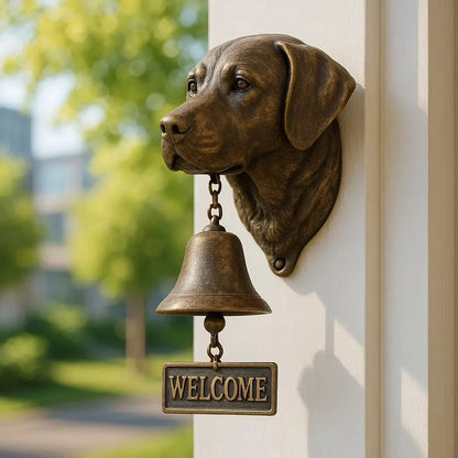 Shepherd Design Wall Bell in Bronze – Graceful Greeting Chime