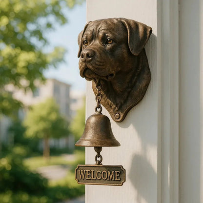Shepherd Design Wall Bell in Bronze – Graceful Greeting Chime