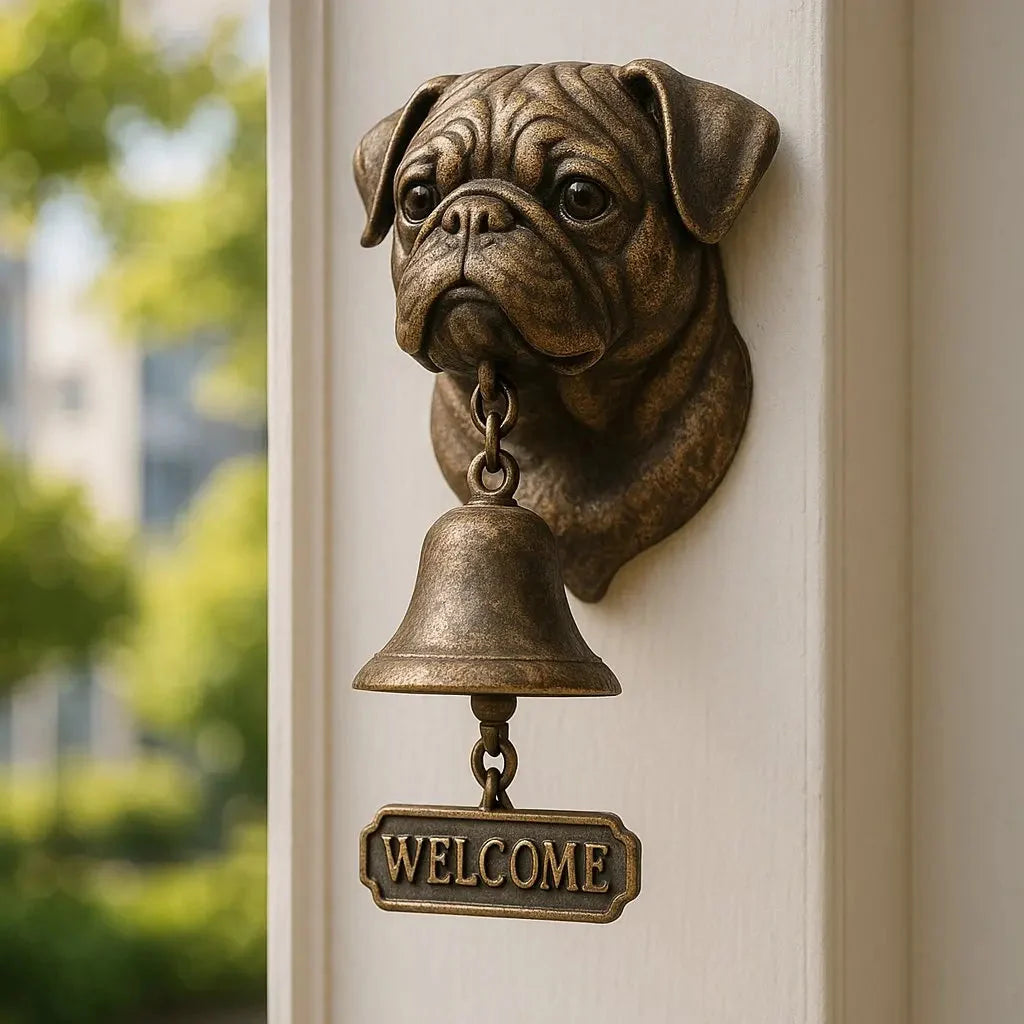Shepherd Design Wall Bell in Bronze – Graceful Greeting Chime