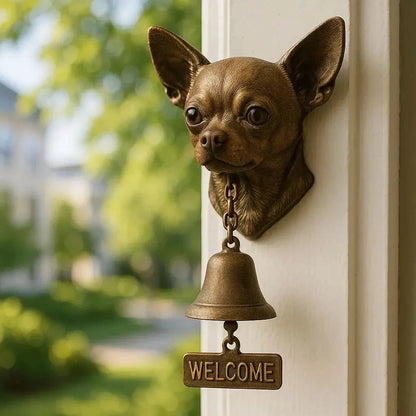 Shepherd Design Wall Bell in Bronze – Graceful Greeting Chime