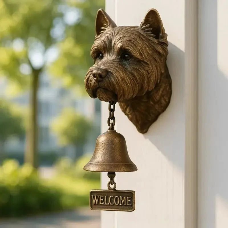 Shepherd Design Wall Bell in Bronze – Graceful Greeting Chime