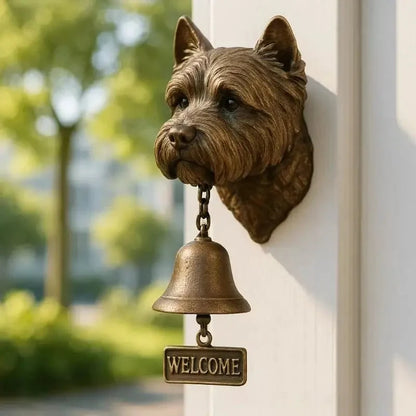 Shepherd Design Wall Bell in Bronze – Graceful Greeting Chime