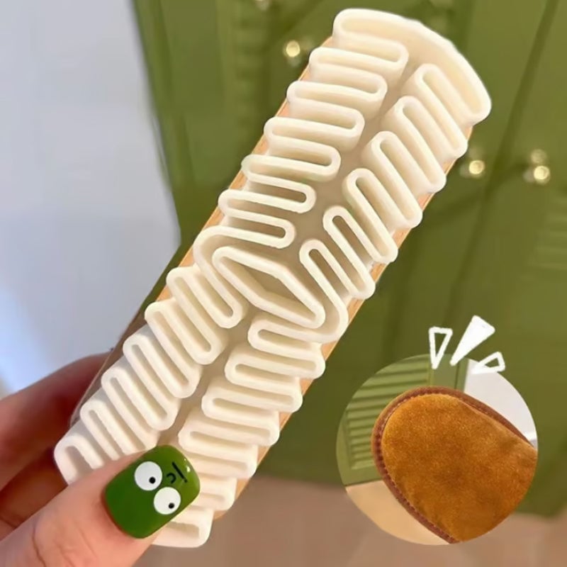 Shoe Brush Soft Rubber Bristles Wooden Handle Chemical Free
