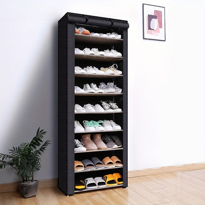 Shoe Cabinet Steel Frame Breathable Fabric Cover Tool-Free Assembly