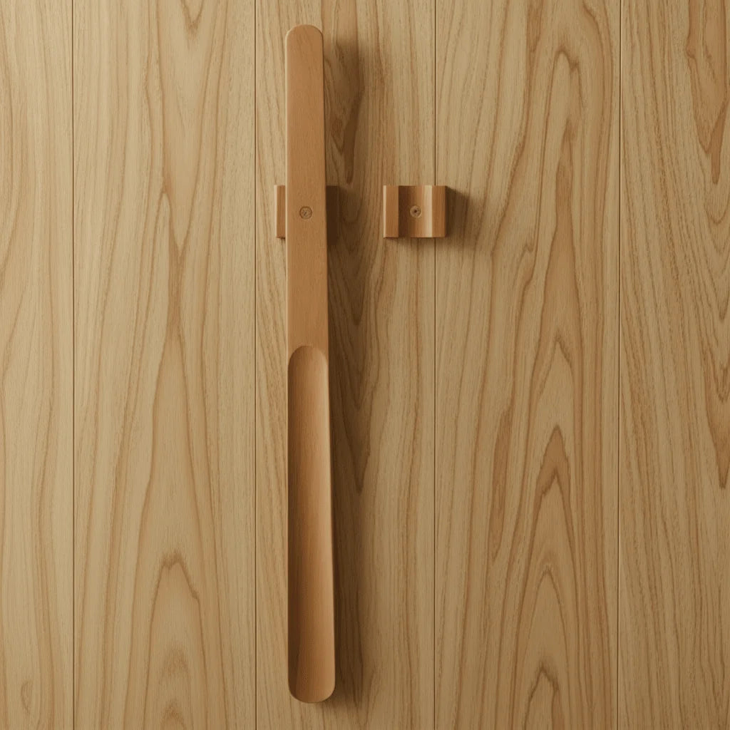 Shoe Horn Extra-Long Walnut Wood With Integrated Magnet