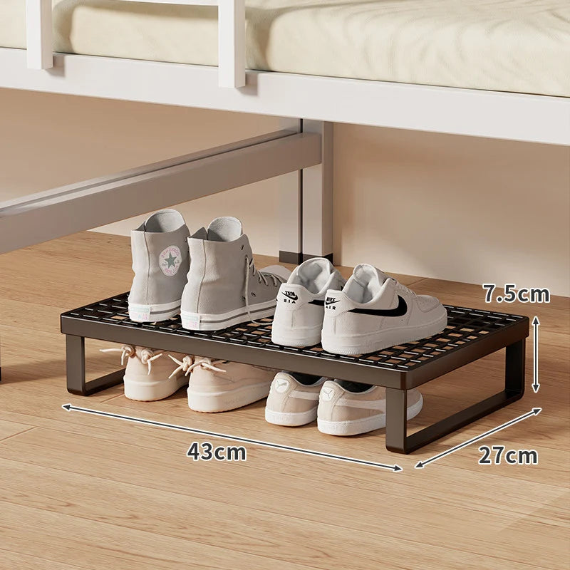 Shoe Organizer Shelf Stackable Ventilated Grid Top Non-Slip Feet