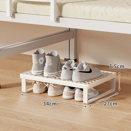 Shoe Organizer Shelf Stackable Ventilated Grid Top Non-Slip Feet