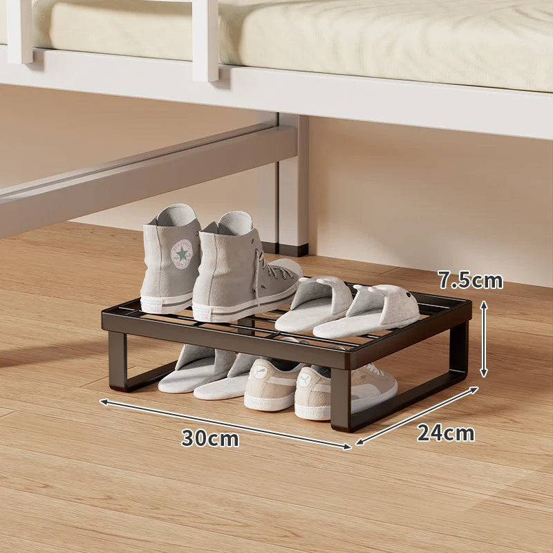 Shoe Organizer Shelf Stackable Ventilated Grid Top Non-Slip Feet
