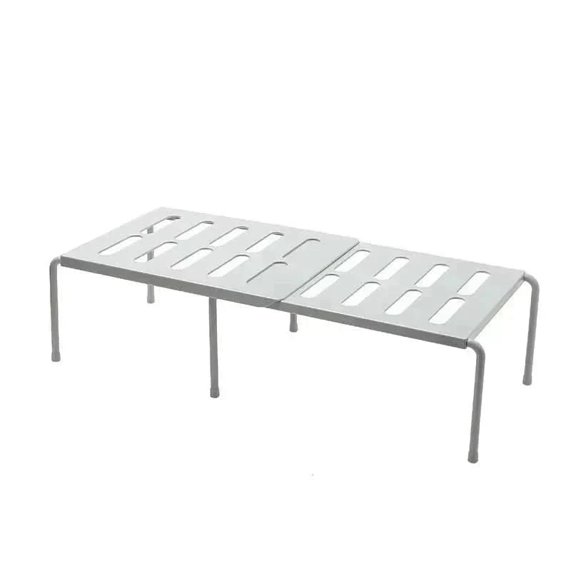 Shoe Rack Adjustable Width Space-Saving Storage Tool-Free Assembly