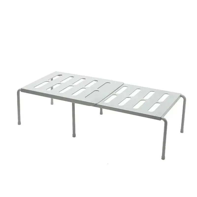 Shoe Rack Adjustable Width Space-Saving Storage Tool-Free Assembly