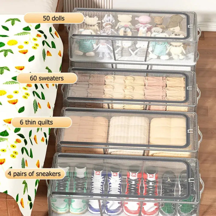 Shoe Storage Box Transparent Front Opening & Stackable